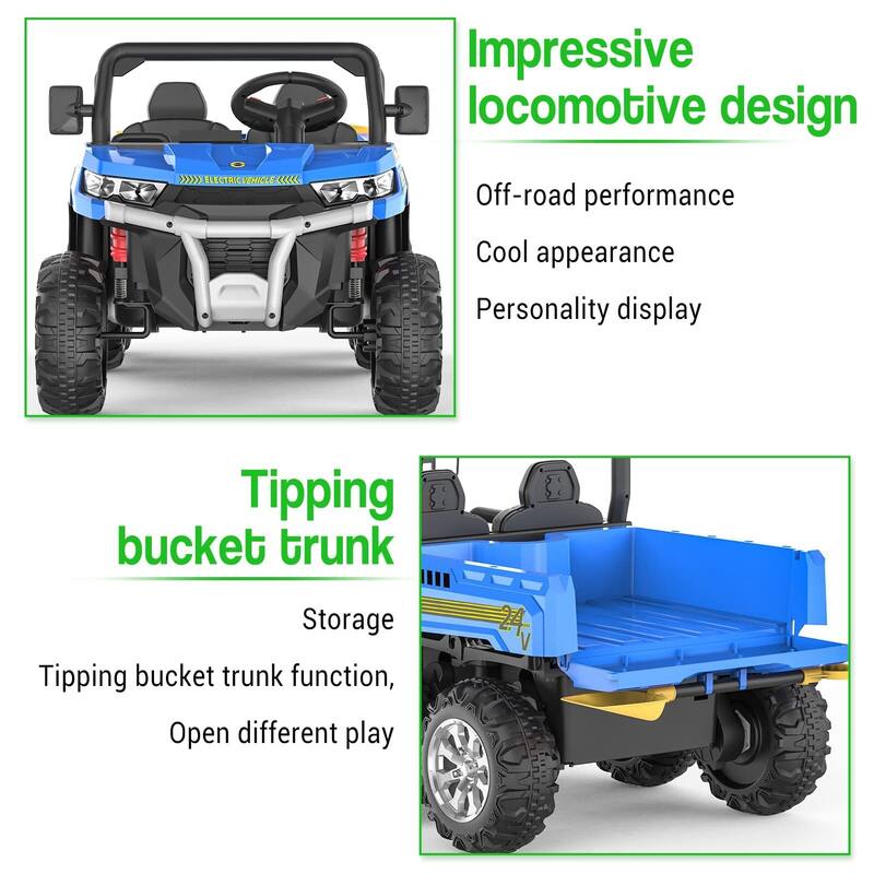 Ride On Dump Truck for Kids Ride On Car with Remote Control