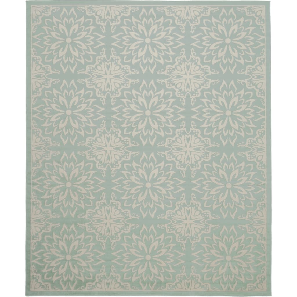 Qodul Power Loomed Floral Area Rug By HomeRoots - 8' x 10'