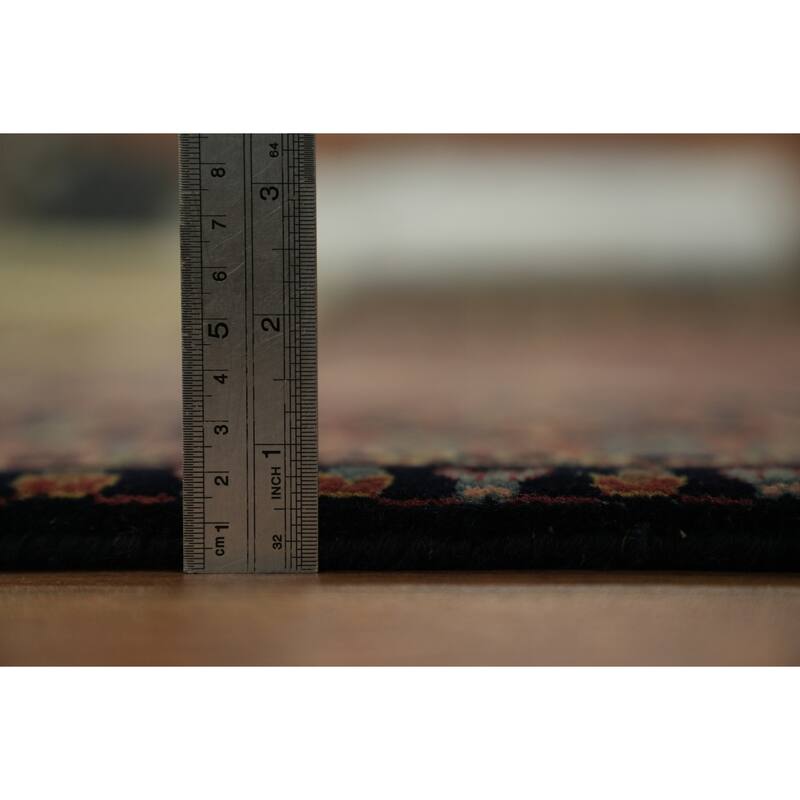 Hand Knotted Oriental 100% Wool Carpet Traditional Floral Red Kashan Area Rug - 9' 0'' X 6' 0''