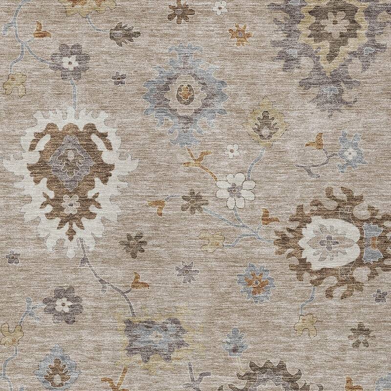 HomeRoots Floral Traditional Rectangle Outdoor Rug