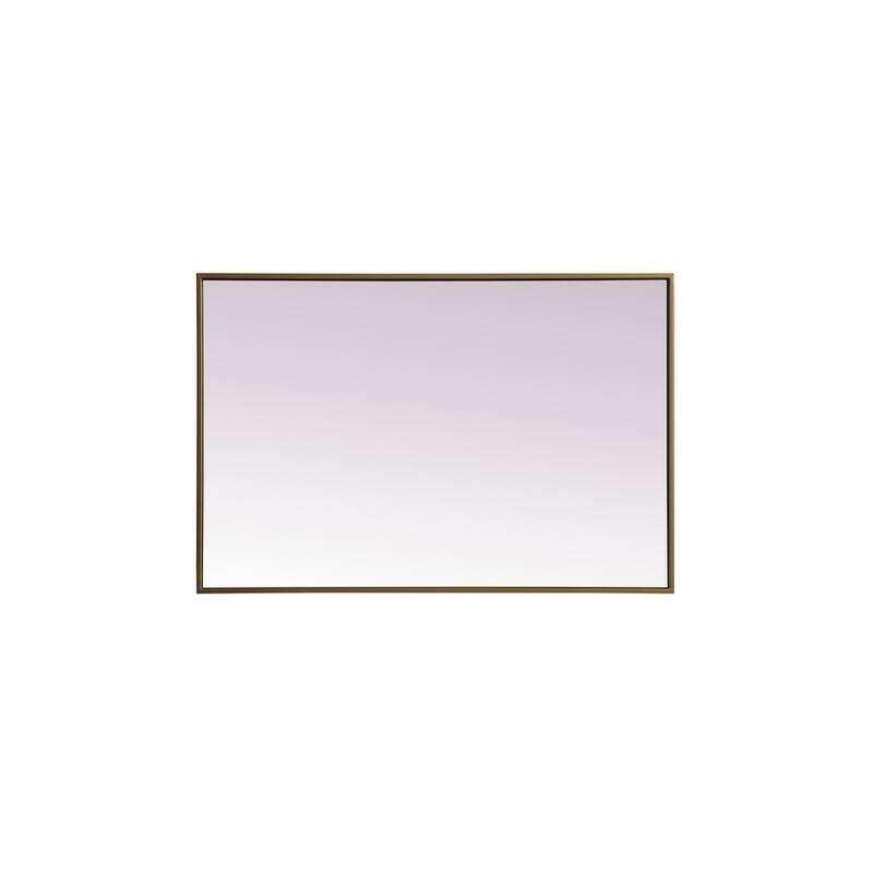 Indigo Home Metal Frame Rectangle Mirror 24x36 Inch