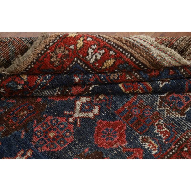 Antique Heriz Bakhshayesh Persian Area Rug Hand-Knotted Wool Carpet - 4'6"x 7'9"