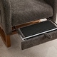 preview thumbnail 25 of 59, Mid-Century Modern Nursery Rocking Armchair Glider Rocker With Retractable Footrest For Living Room