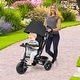 preview thumbnail 15 of 26, Gymax 4-in-1 Baby Tricycle Toddler Trike w/ Reversible Seat Canopy &
