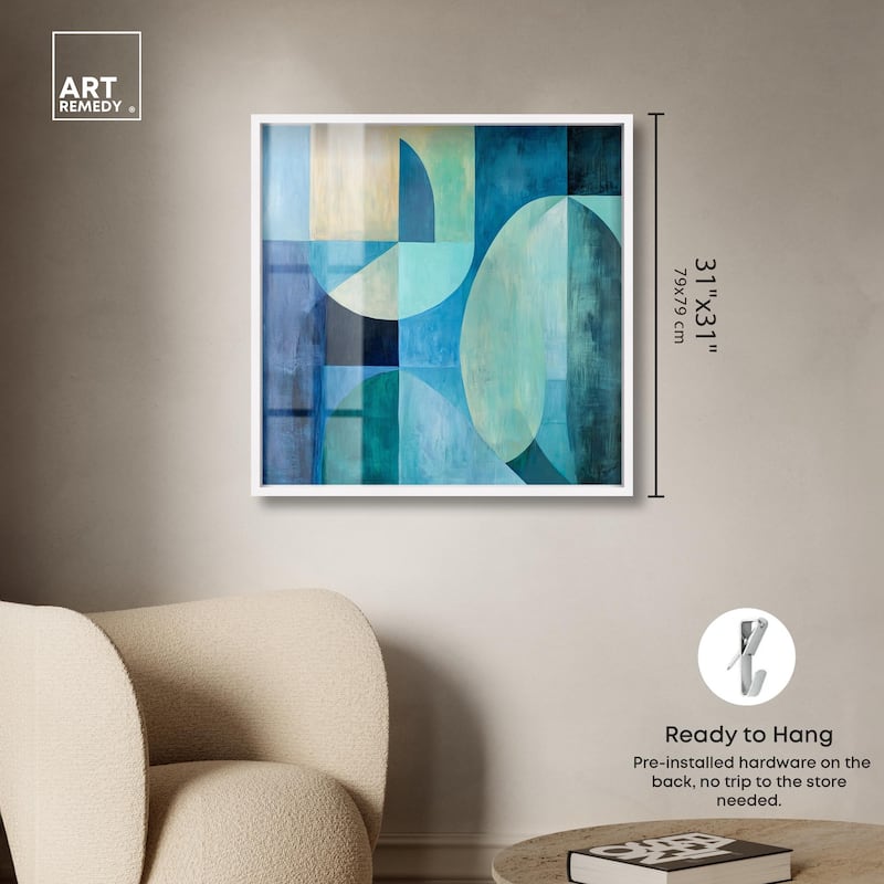 Color Blocks II Shadowbox by Art Remedy