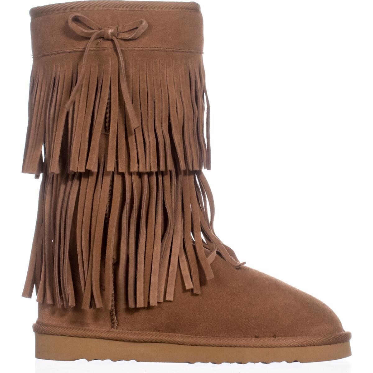 fringe winter boots