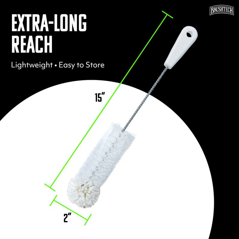 Brushtech Foam-Tipped Travel Mug Washing Brush - 15 in