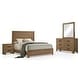 preview thumbnail 7 of 21, Furniture of America Nyess Modern Chestnut Brown 4-Piece Wood Kids Bedroom Set
