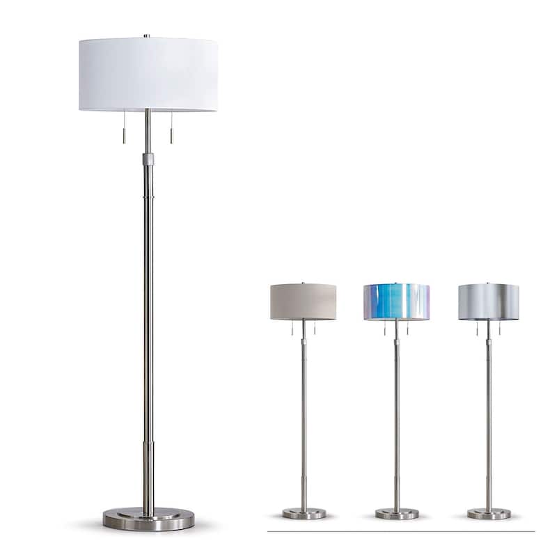 The Grande 55"~66"H Adjustable Floor Lamp_Brushed Nickel