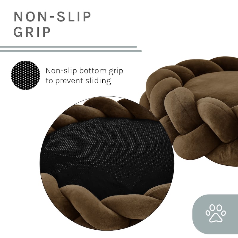 Ivy 27'' Dog Bed In Brown - 27