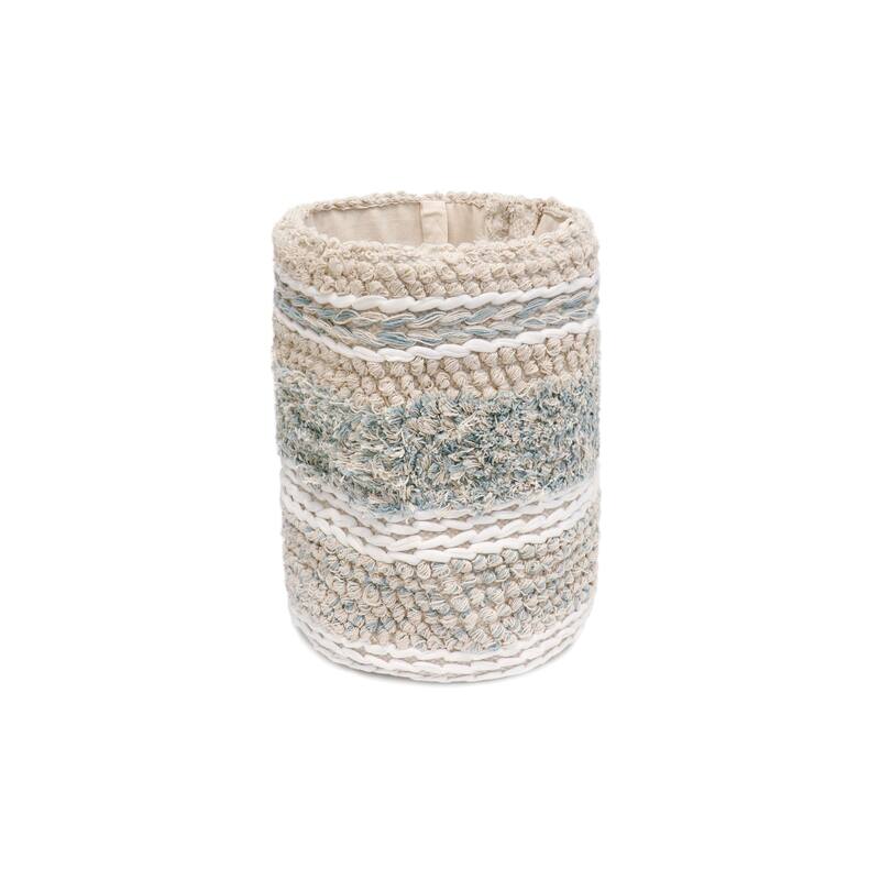 Pasargad Home Grandcanyon Cotton Braided Basket, Beige