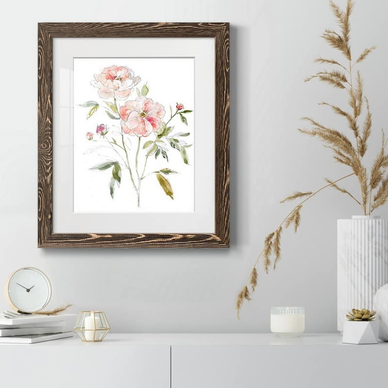 Sketchbook Cottage Rose I-Premium Framed Print - Ready to Hang