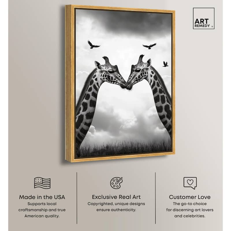Giants in Love II Canvas by Art Remedy