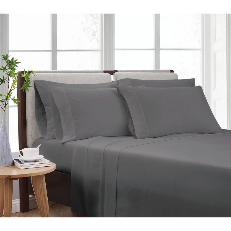 Cannon Heritage Solid 6 Piece Sheet Set (Includes Bonus Pillowcases)