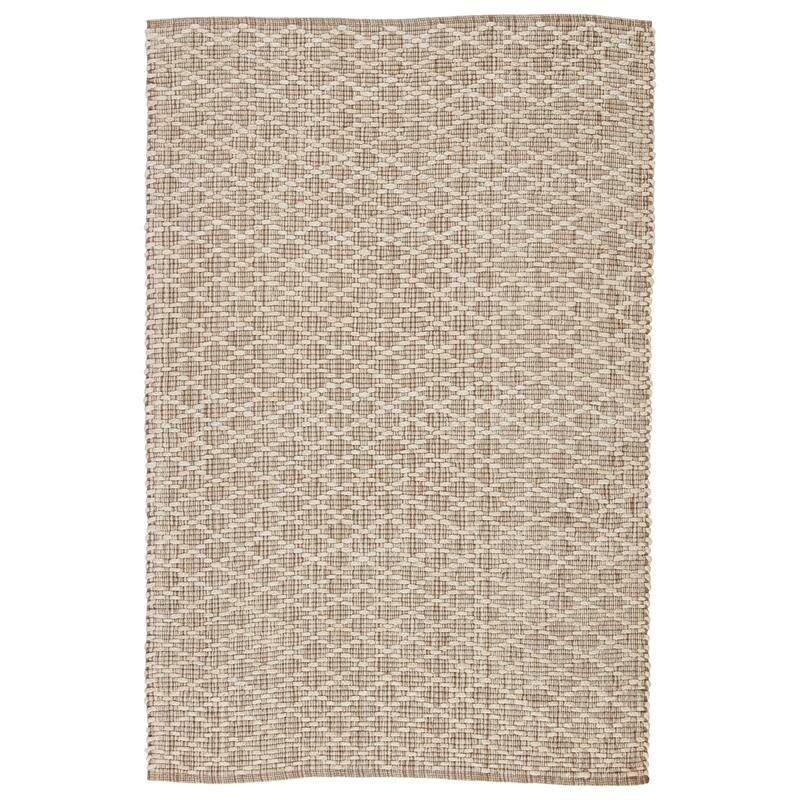 Misha Natural Trellis Area Rug