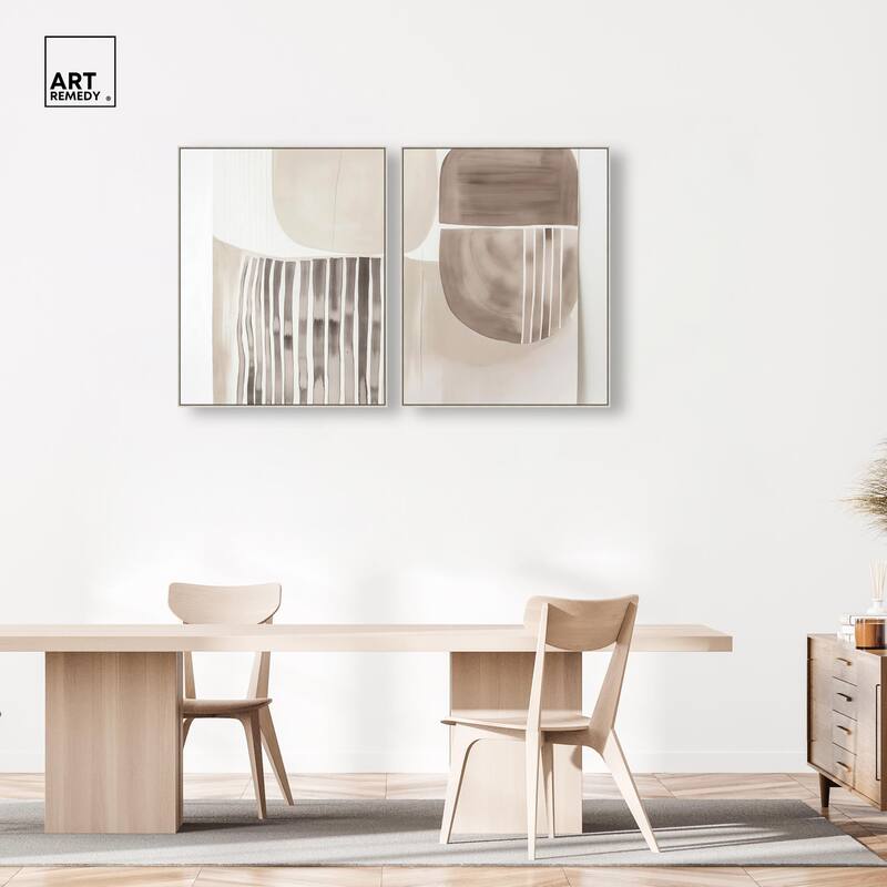 Elements of Quiet Canvas Set of 2 by Art Remedy