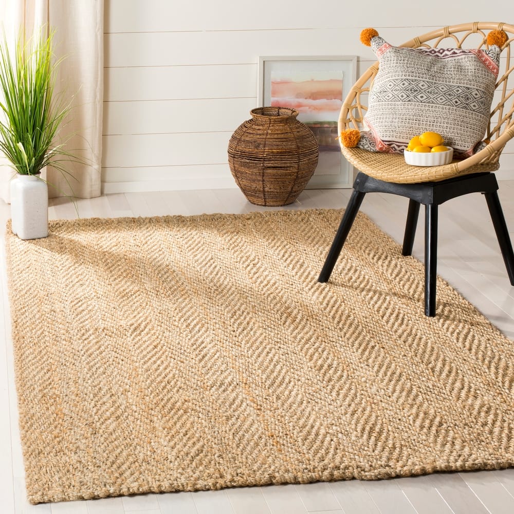SAFAVIEH Handmade Natural Fiber Londyn Herringbone Jute Rug