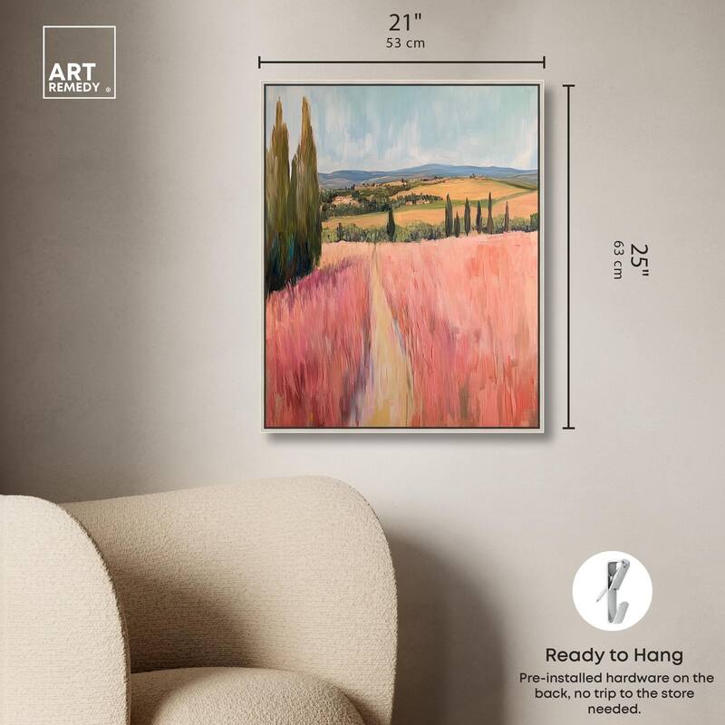Cypress Path Canvas by Art Remedy