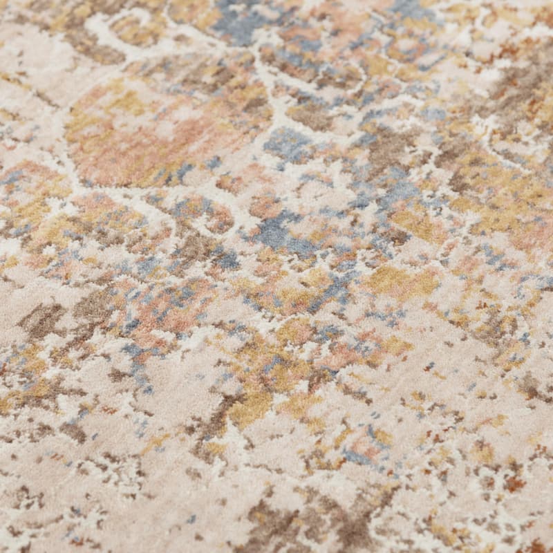 Alora Decor Lake Transitional Beige/Multi Recycled Polyester Area Rug