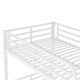 preview thumbnail 12 of 10, White Metal Twin XL Over Twin XL Bunk Bed with Under Bed Storage and Safety Guardrails