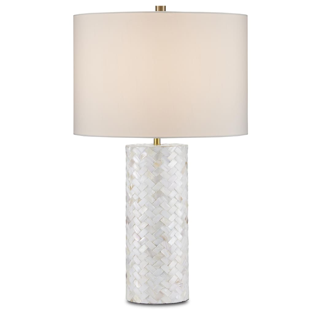 Currey & Company Meraki Mother-of-Pearl Table Lamp - 27"h x 16"dia