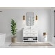 preview thumbnail 80 of 128, Willow Collections 42 x 22 Parker Single Bowl Sink Bathroom Vanity with 2 in Quartz