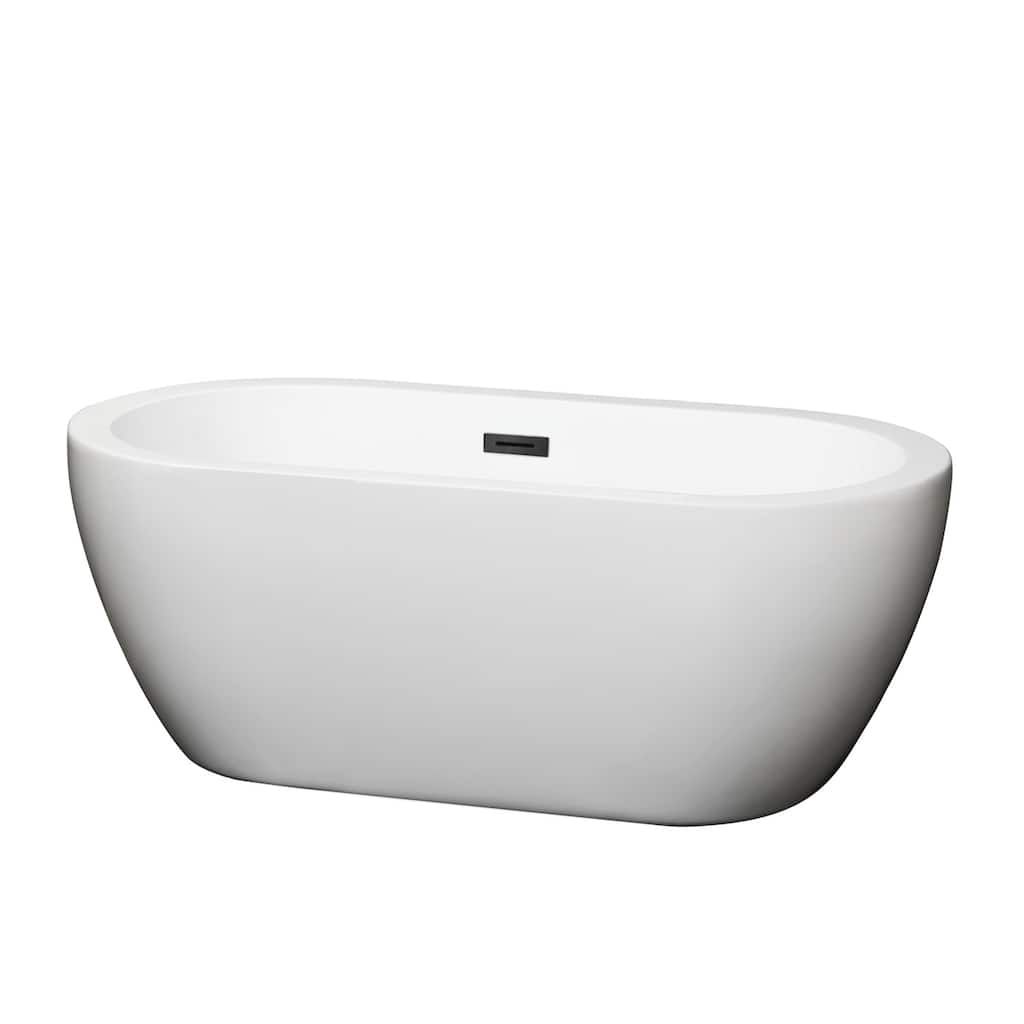 Wyndham Collection Soho 60" Free Standing Acrylic Soaking Tub with