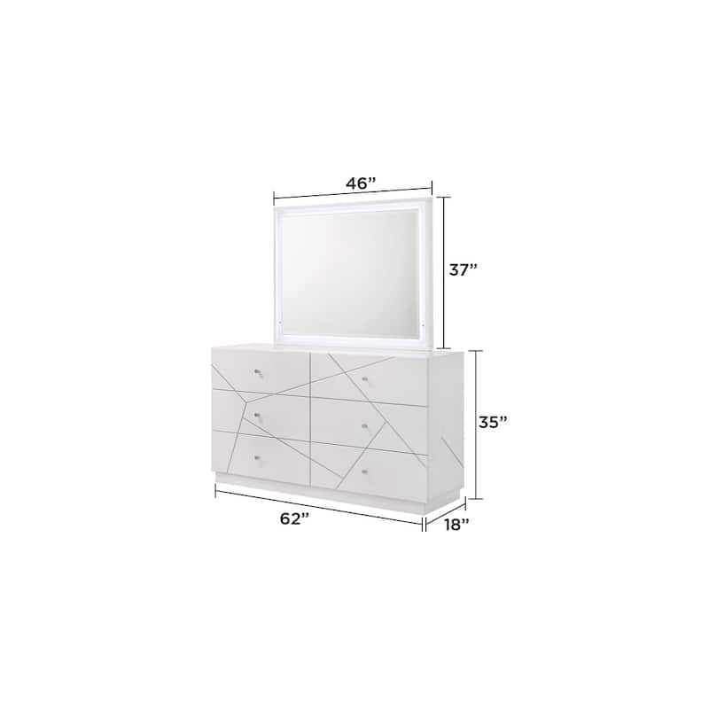 Manhattan Mirror - White