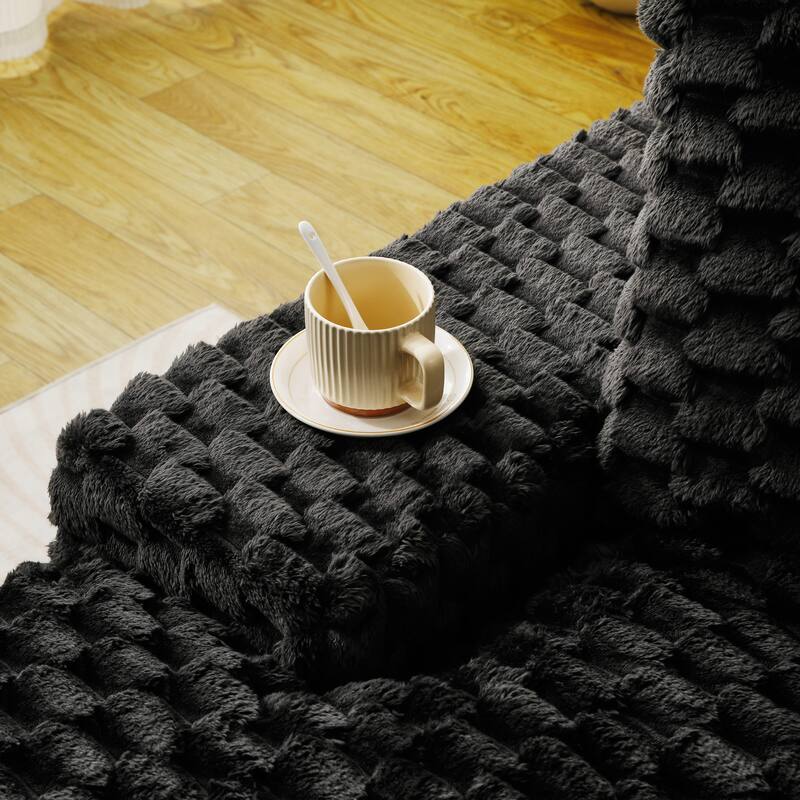 Double Chaise Lounge Sofa Turtle Velvet Sectional Sofa Set Lazy Sleeper Sofa, Full Compressed Sponge