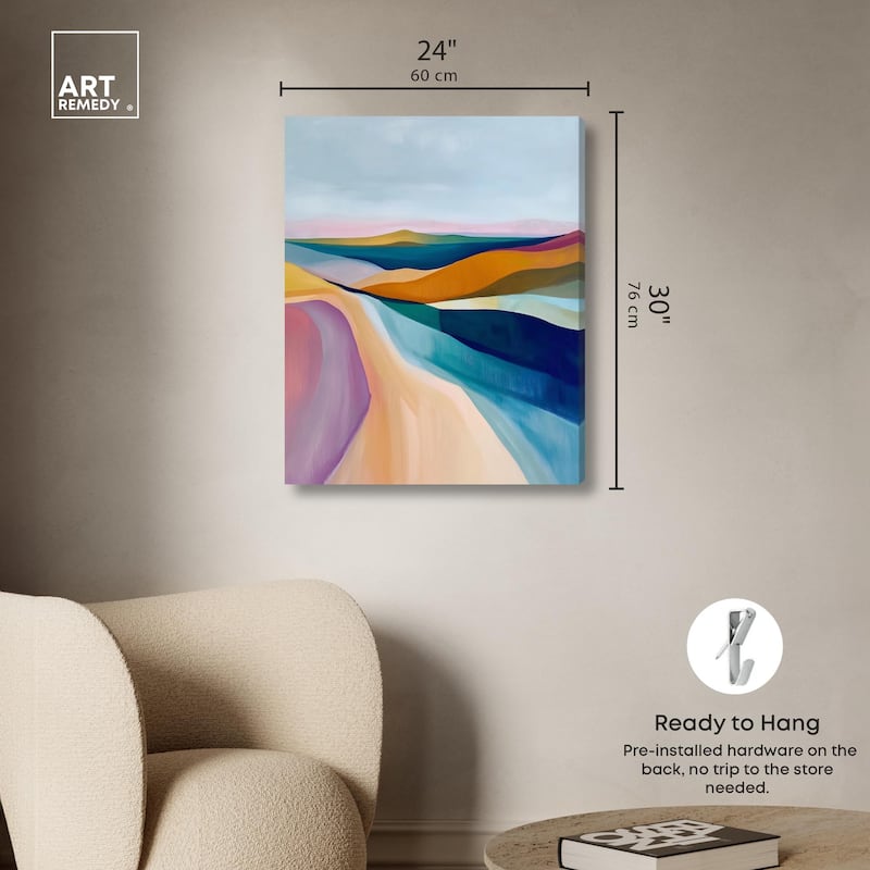 Colorful Dunes II Canvas by Art Remedy, Gallery Wrapped