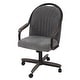 preview thumbnail 10 of 17, Casual Dining Cushion Swivel-and-Tilt Rolling Caster Chair