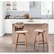 preview thumbnail 10 of 15, Carson Carrington Sala 26" Counter Stools with Bent Wood Legs & Black Square Footrest (Set of 2)