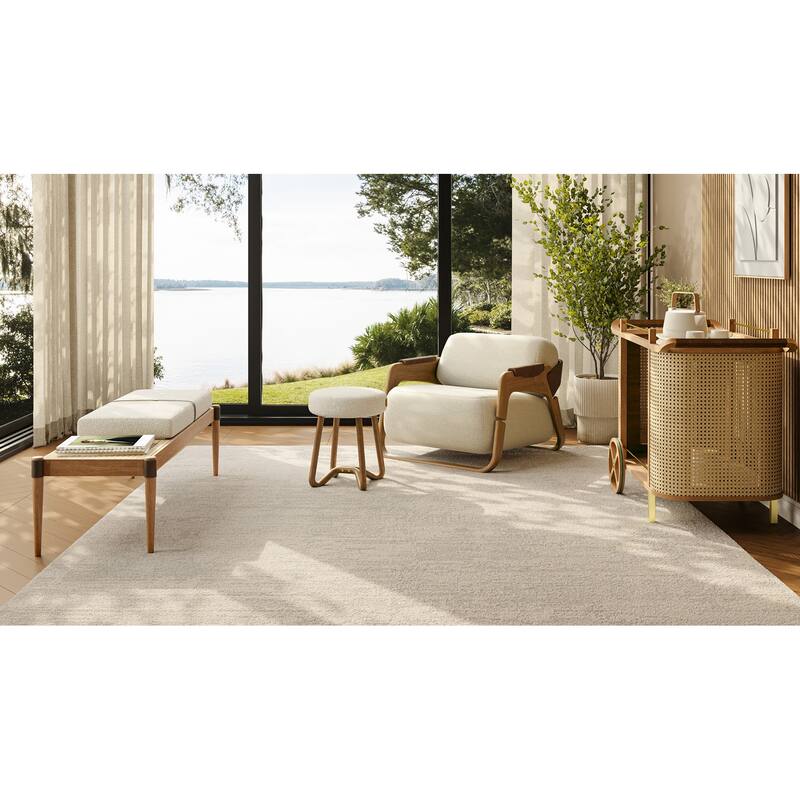Modern Brazilian - Bello Bench - Noodles Natural Upholstery