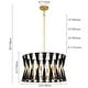 preview thumbnail 21 of 20, 6-light Modern Boho Hand-wrapped Woven Chandelier Natural Ivory Rope Fabric Drum Pendant Light