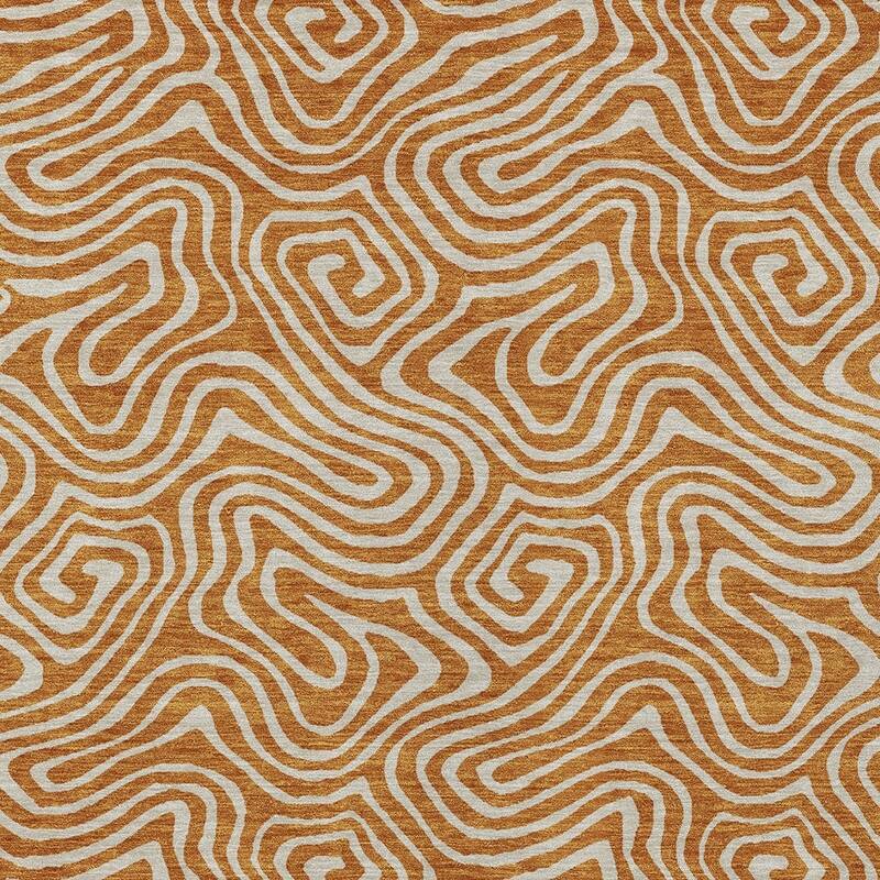 HomeRoots Abstract Transitional Rectangle Outdoor Rug