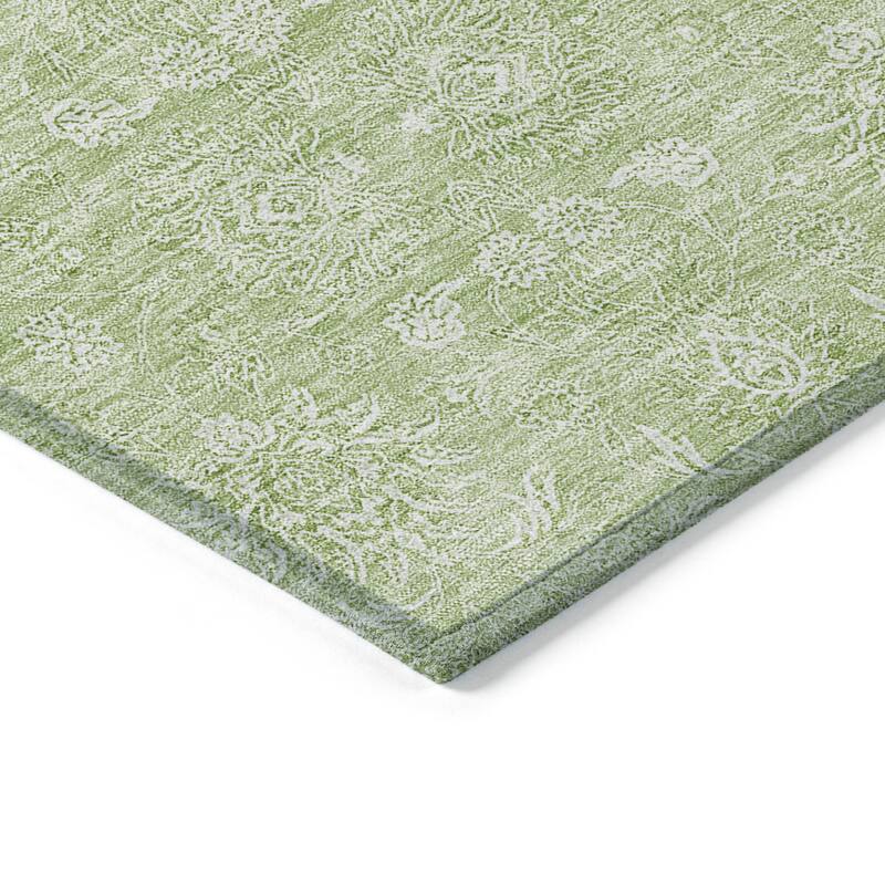 HomeRoots Floral Transitional Rectangle Outdoor Rug