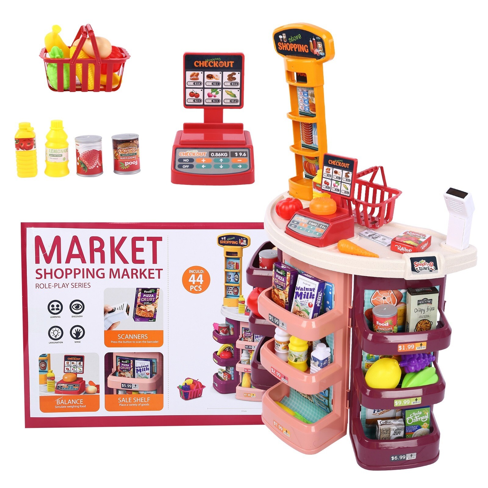 Toy supermarket shop