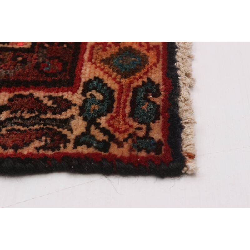 ECARPETGALLERY Hand-knotted Andelz Red Wool Rug - 3'3 x 9'3