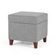 preview thumbnail 142 of 149, Adeco Square Storage Ottoman 17 inch Footstool