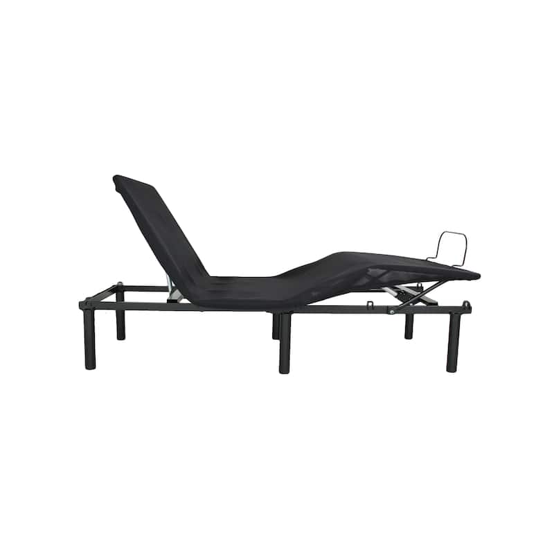Twin XL Size Steel Frame Adjustable Foldable Bed with Head/Foot Incline (Tool-Free Assembly)