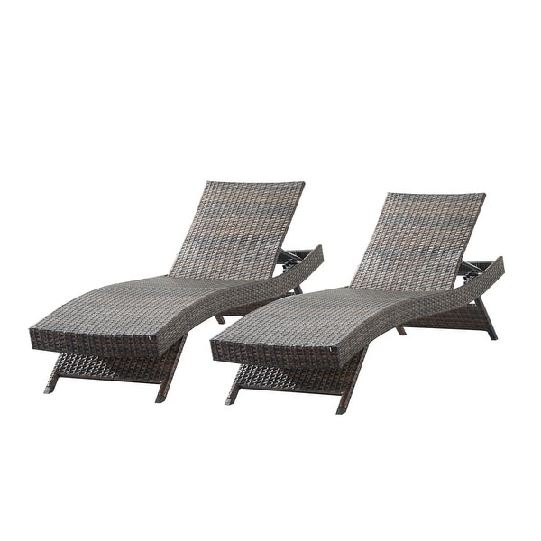 Set of 2 grey sales sun loungers