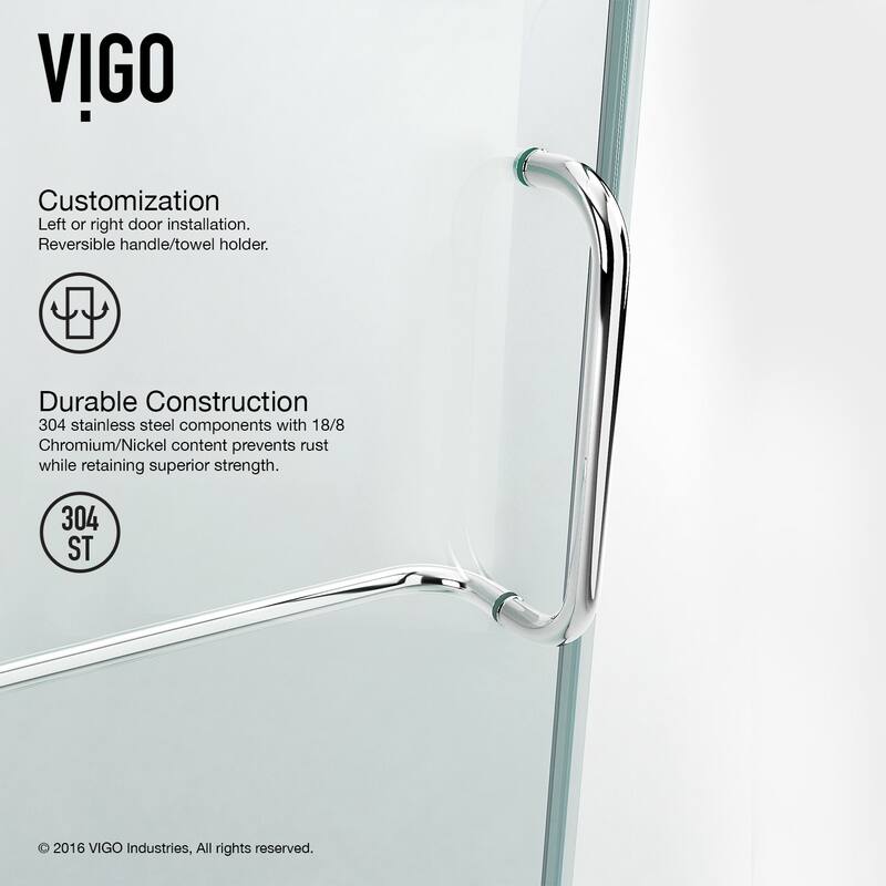 Vigo VG6011CL48WL Monteray 79" High x 48" Wide x 32" Deep Hinged,