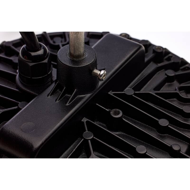 80 Watt Hi-Pro Shop Light with Plug 8" Dia. 3000K Black Finish 120 Volt
