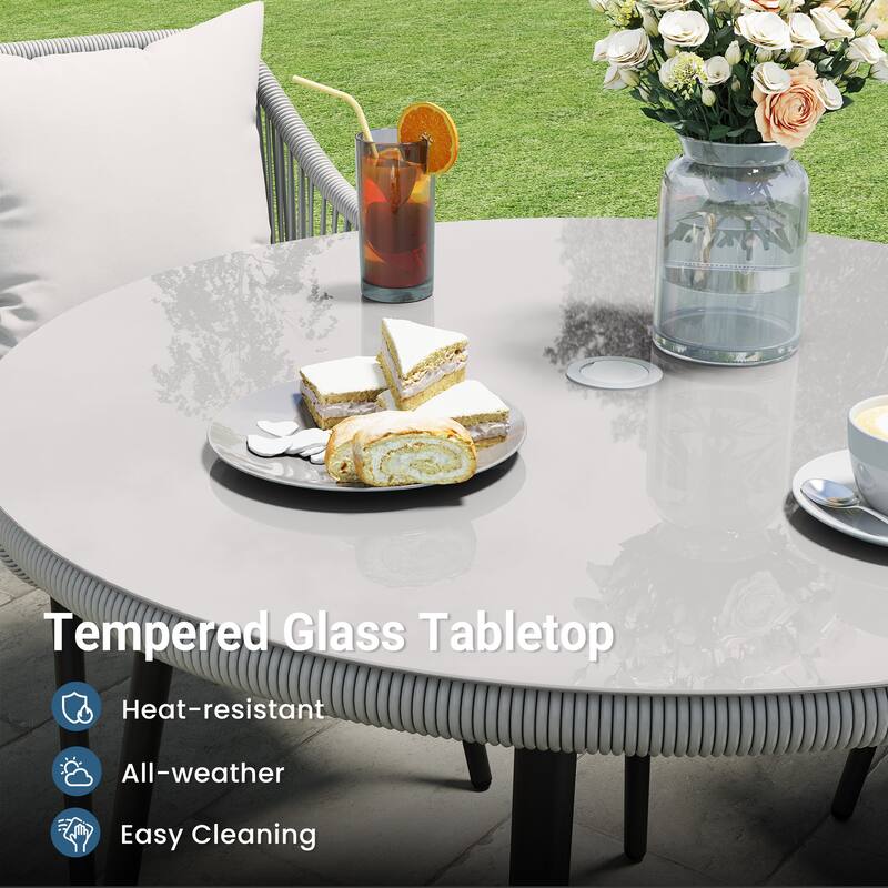 5-Piece Patio Dining Table Set