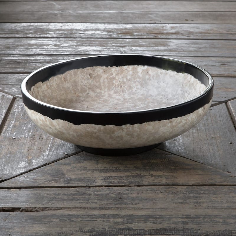 Uttermost 17879 Rastia 14-1/4" Wide Resin and Stone Decorative Bowl