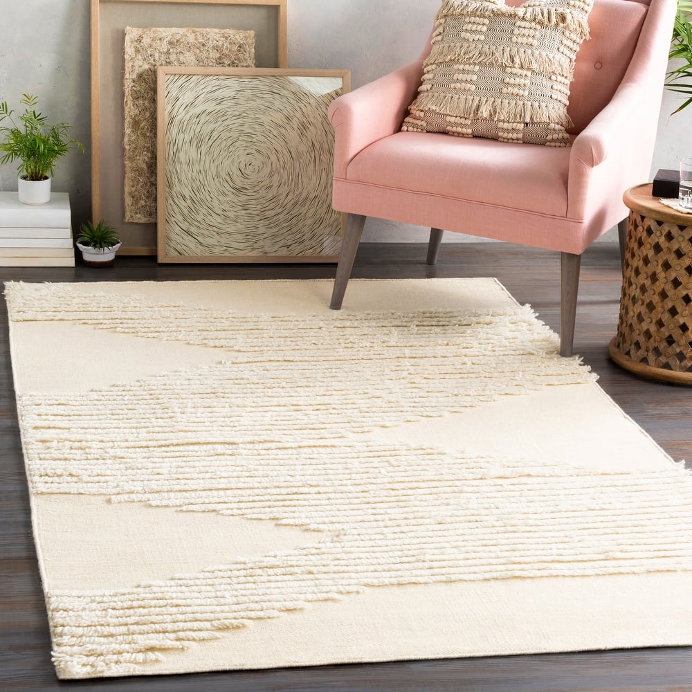 Carson Carrington Inbyn Bohemian Wool Shag Area Rug