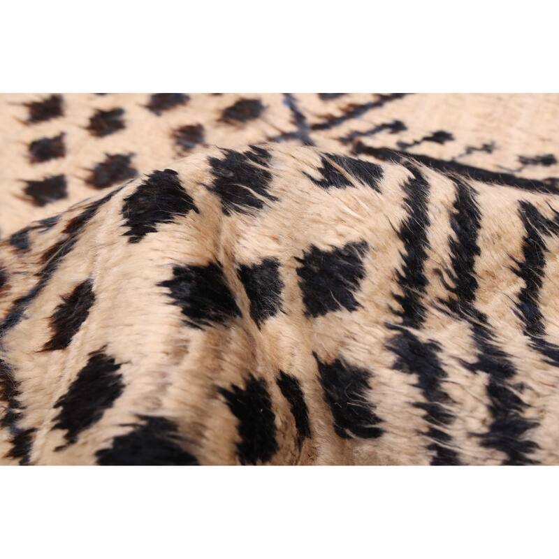 ECARPETGALLERY Hand-knotted Pak Finest Marrakesh Cream Wool Rug - 6'10 x 9'8