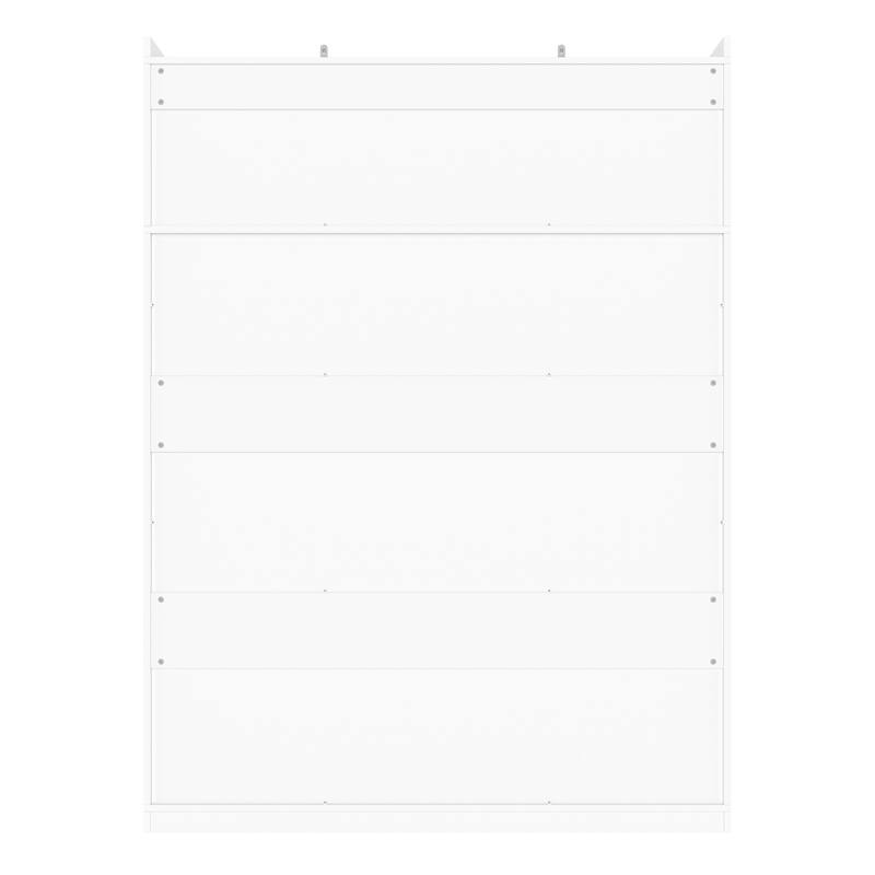 Roomfitters 85.2" Hall Tree with Bench, 3 Hooks, 4 Doors, 1 Drawer and Adjustable Storage Shelves