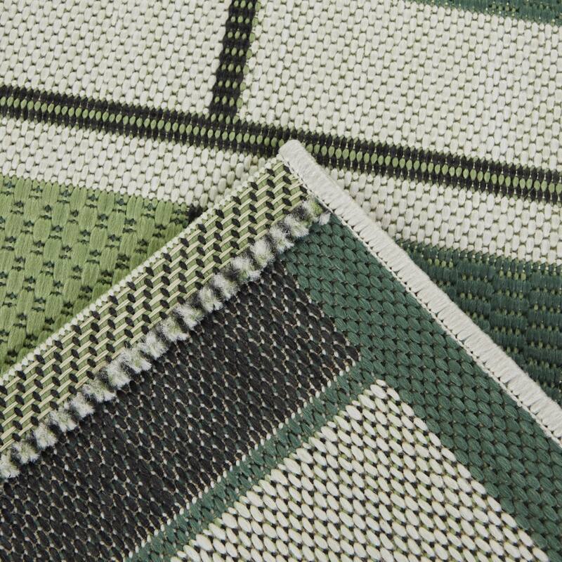 Francesco Modern Geometric Checkered Indoor/Outdoor Area Rug