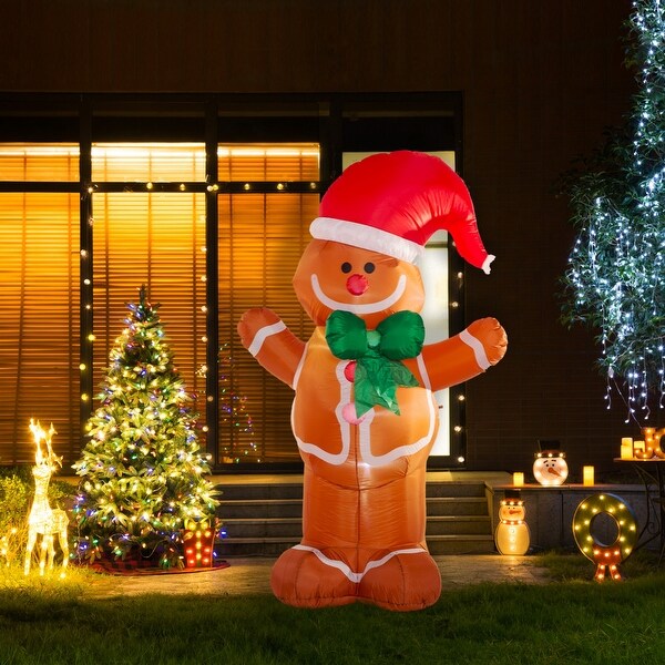 Glitzhome 8'H Lighted Inflatable Decor. Opens flyout.